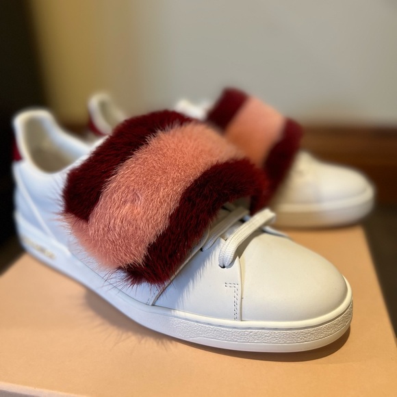 Louis Vuitton Women’s Fur Trimmed Sneakers - Picture 4 of 10